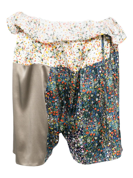  Bless Pantalones Cortos De Seda - Amarillo 