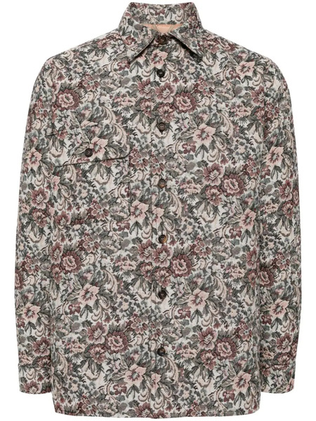  Bless Sobrecamisa Con Estampado Floral - Neutro 
