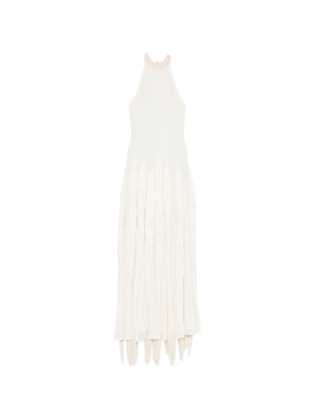  Bless Vestido Largo Con Cuello Halter - Neutro 