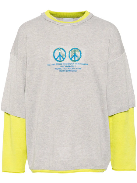  Bluemarble Jersey Con Doble Capa - Gris 