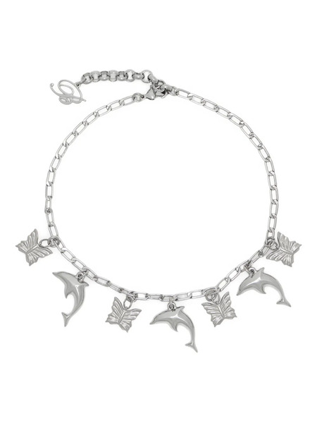 Blumarine Gargantilla Con Charms - Plateado 
