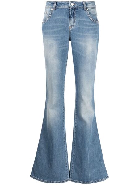  Blumarine Vaqueros Bootcut De Talle Bajo - Azul 