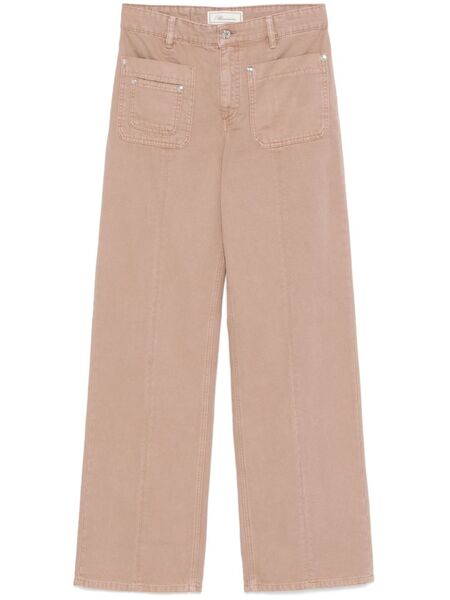  Blumarine Vaqueros De Lona - Marrón 