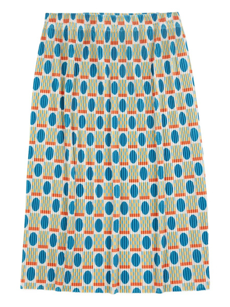  Bobo Choses Falda Geometric Scacs Plisada - Verde 