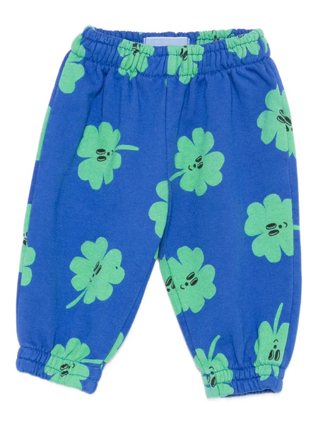 Bobo Choses Pantalones De Chándal Con Trébol Estampado - Azul 
