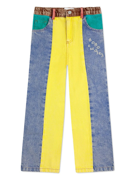  Bobo Choses Vaqueros Con Diseño Colour Block - Azul 