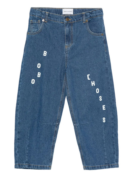  Bobo Choses Vaqueros Con Logo Estampado - Azul 
