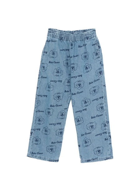  Bobo Choses Vaqueros Pickles The Dog Con Estampado - Azul 