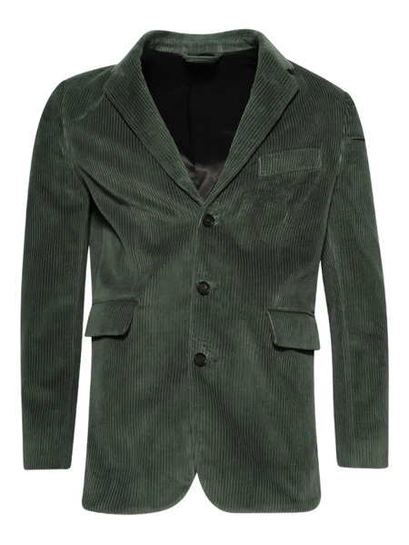  Bode Blazer Con Efecto De Pana - Verde 