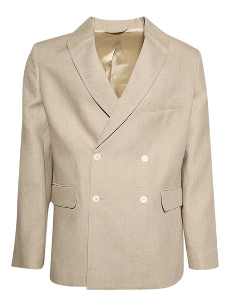  Bode Blazer De Lino Con Doble Botonadura - Neutro 