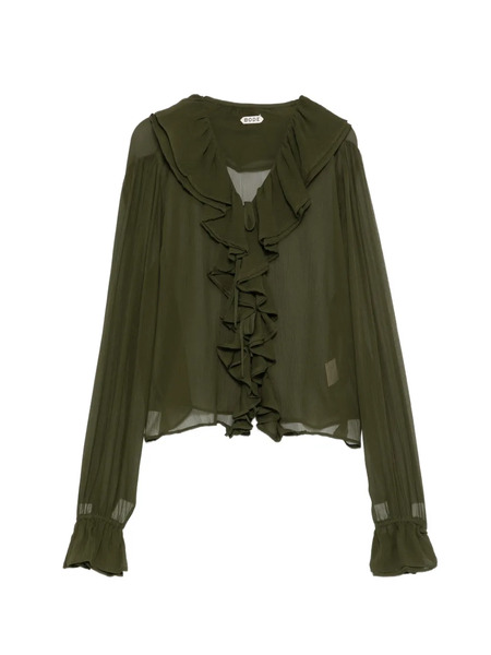 Bode Blusa Flounce - Verde 