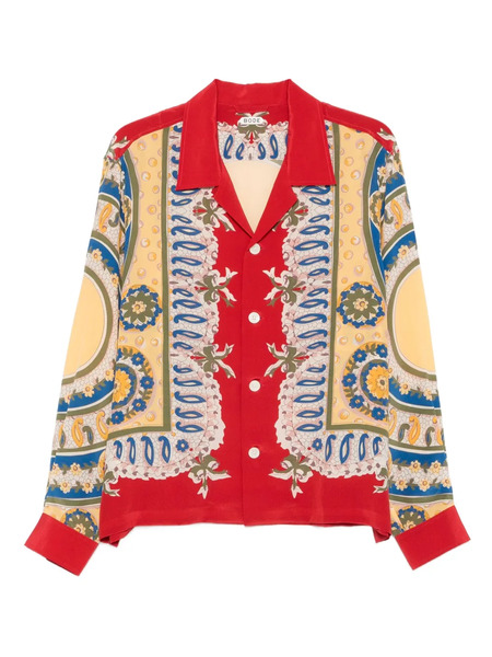  Bode Camisa Bricolage - Rojo 