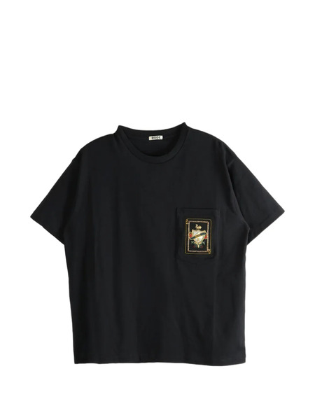  Bode Camiseta Bullion Card Tee Con Parche - Negro 