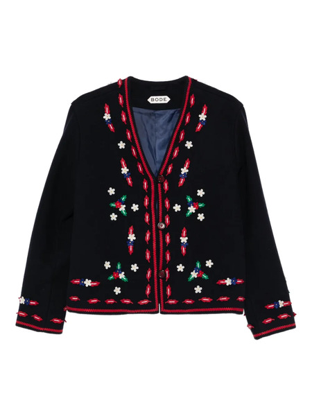  Bode Jersey Con Aplique Floral - Azul 