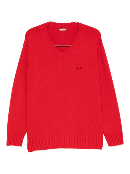  Bode Jersey Con Logo Bordado - Rojo 