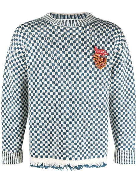  Bode Jersey Talsi Con Motivo Ajedrezado - Azul 
