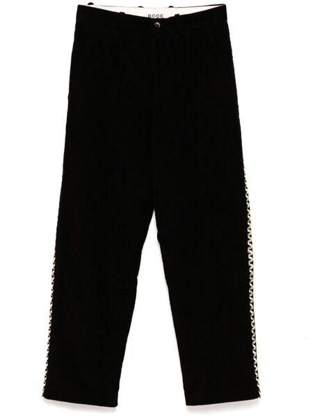  Bode Pantalones Con Soporte De Banda - Negro 