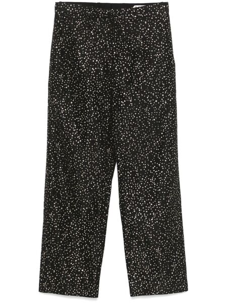  Bode Pantalones Glitter - Negro 
