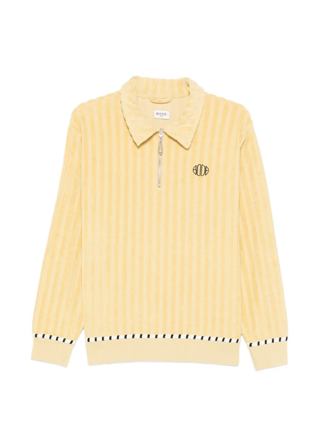  Bode Polo A Rayas Verticales - Amarillo 