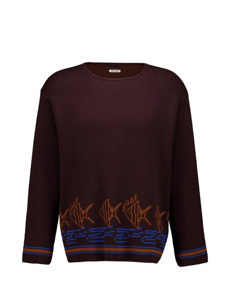  Bode Ropa De Punto School Fish De Algodón - Marrón 