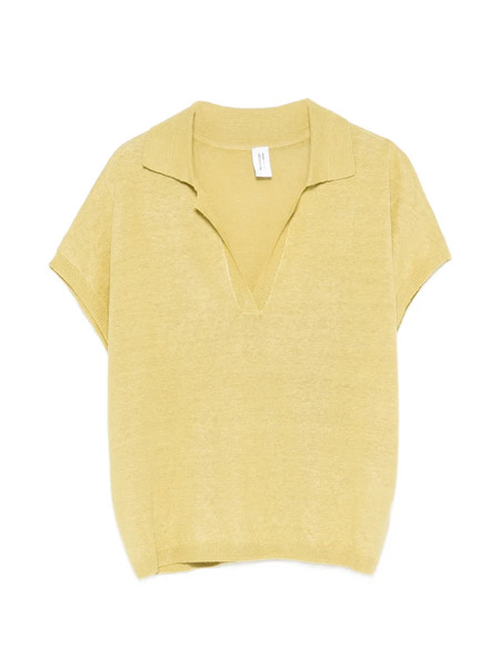 Bomboogie Camiseta Con Cuello En V - Amarillo 