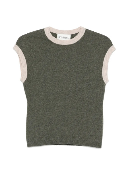  Bompard Jersey Con Ribete En Contraste - Verde 