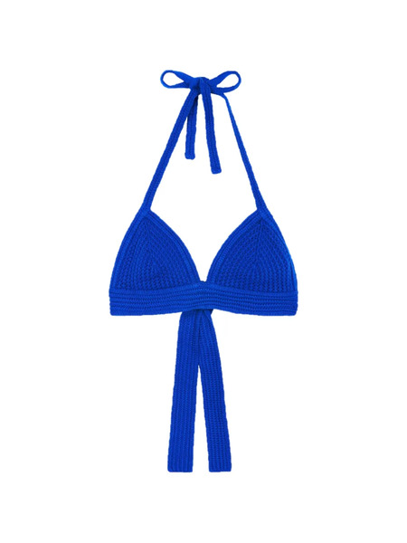  Bompard Top De Bikini Con Cuello En V - Azul 