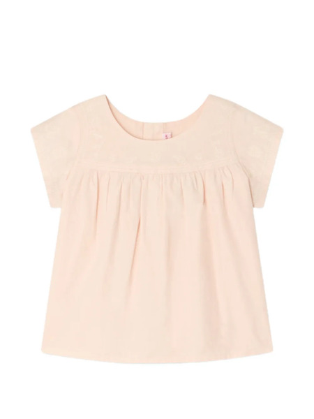  Bonpoint Blusa Arli Bordada - Rosa 