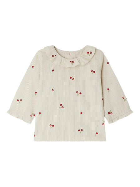  Bonpoint Blusa Con Cerezas Bordadas - Neutro 