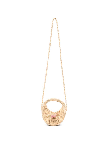  Bonpoint Bolso De Hombro Loulou Con Aplique Floral - Neutro 