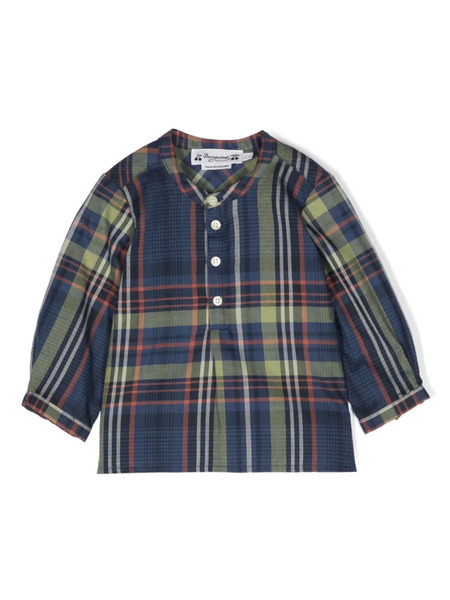  Bonpoint Camisa A Cuadros - Azul 