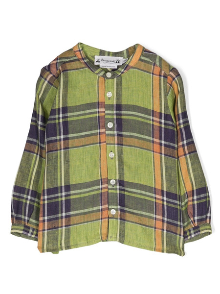  Bonpoint Camisa A Cuadros - Verde 