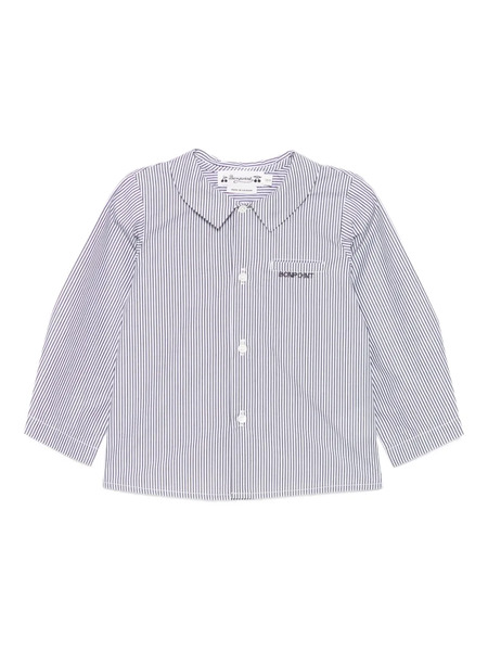  Bonpoint Camisa Con Logo Bordado - Blanco 
