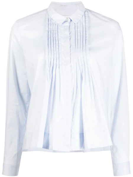  Bonpoint Camisa Plisada - Azul 
