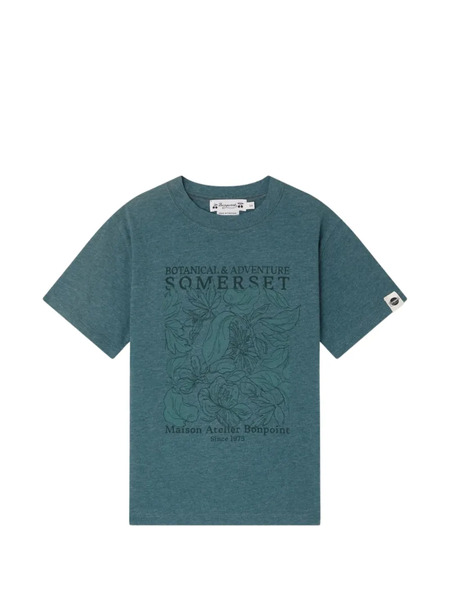  Bonpoint Camiseta Estampada - Verde 