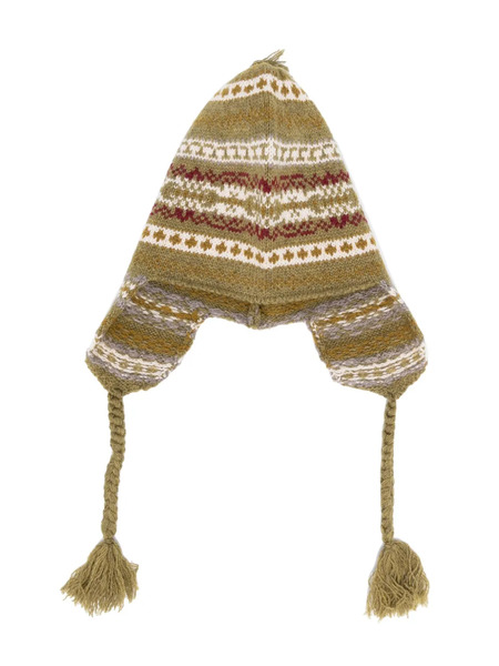  Bonpoint Gorro Dina De Punto Fair Isle - Verde 
