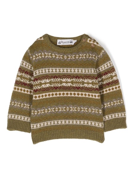  Bonpoint Jersey A Rayas - Verde 