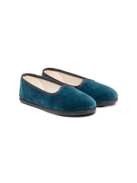  Bonpoint Manoletinas Con Ribete En Contraste - Azul 