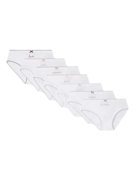  Bonpoint Set De Pelele Festoneado - Blanco 