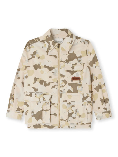  Bonpoint Sobrecamisa Flavien Con Estampado Militar - Neutro 