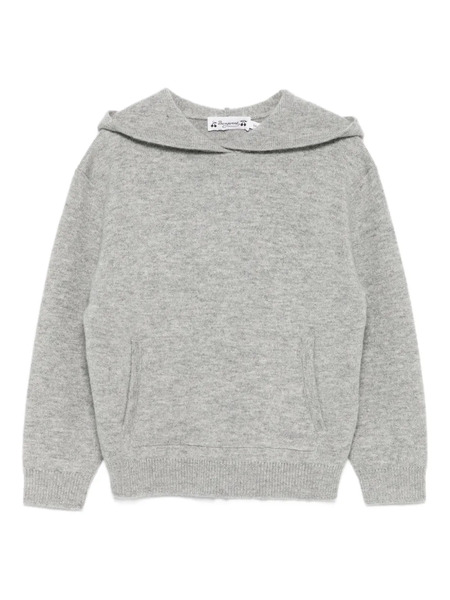  Bonpoint Sudadera De Punto Con Capucha - Gris 