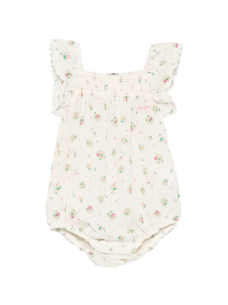  Bonton Floral-print Romper - Neutro 