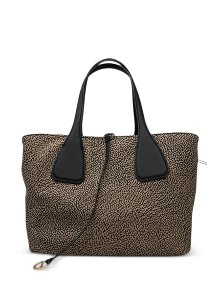  Borbonese Bolso De Hombro Estampado - Negro 