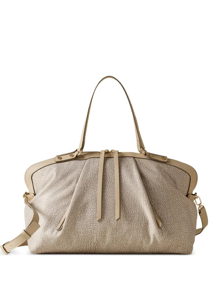  Borbonese Bolso Shopper Frame Mediano - Neutro 