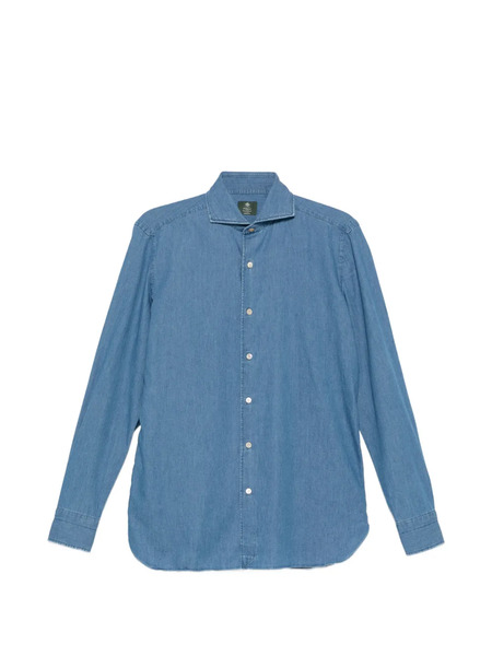  Borrelli Camisa De Manga Larga - Azul 