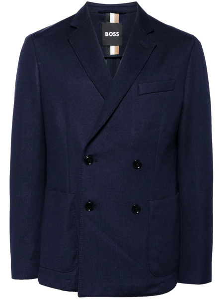  Boss Abrigo Con Doble Botonadura - Azul 