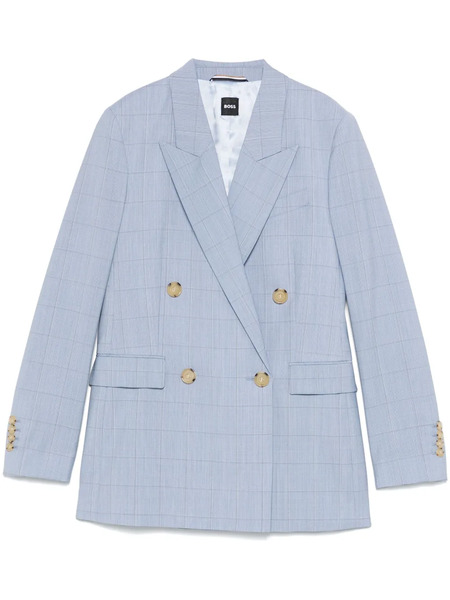  Boss Blazer A Cuadros - Azul 