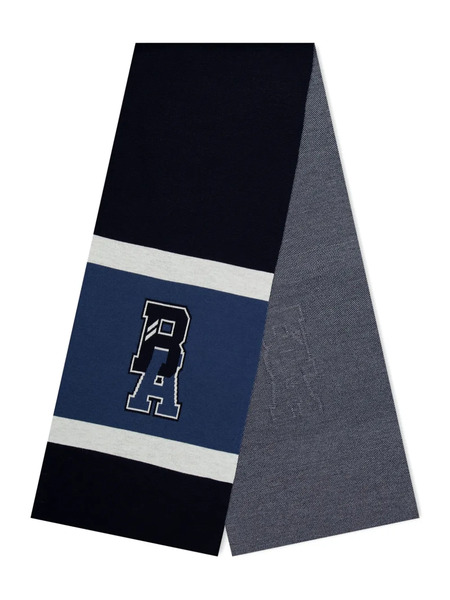  Boss Bufanda De Lana Con Rayas Varsity - Azul 