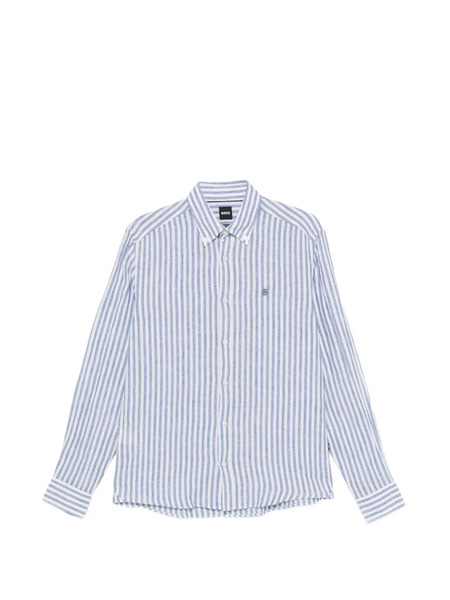  Boss Camisa A Rayas Verticales - Azul 