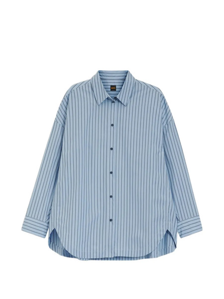  Boss Camisa Bostatta Oversize A Rayas - Azul 